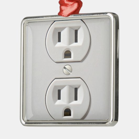 Elektrische stopaansluiting metalen ornament (Links)