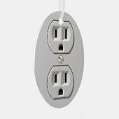 Elektrische stopaansluiting metalen ornament (Voorkant Rechts)