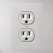 Elektrische stopaansluiting poster (Voorkant)