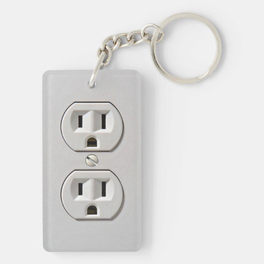 Elektrische stopaansluiting sleutelhanger (achterkant)