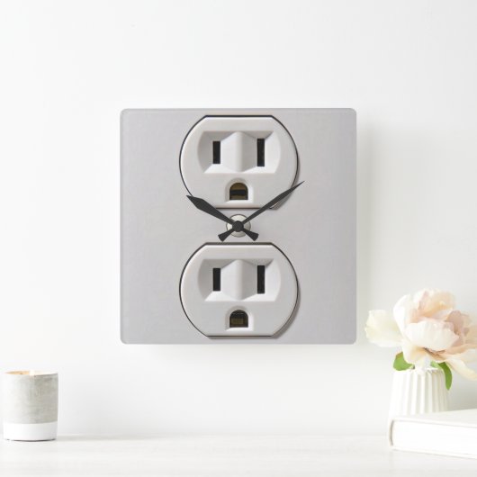 Elektrische stopaansluiting vierkante klok (Huis)