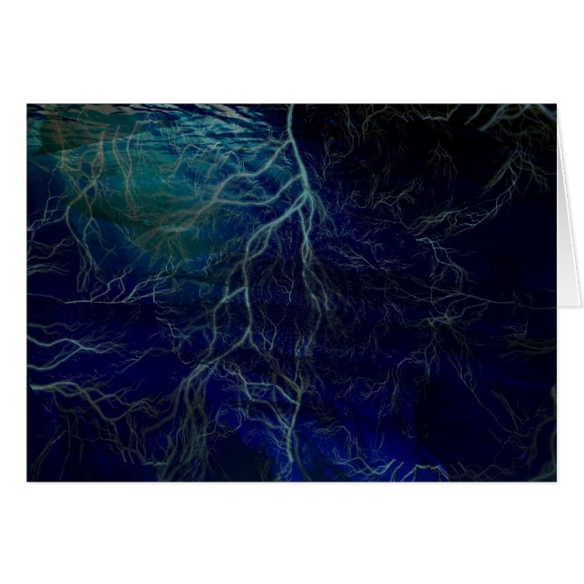 Elektrische Storm Kunstkaart (Voorkant Horizontaal)