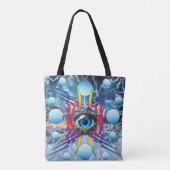 Elektrische storm tote bag (Achterkant)