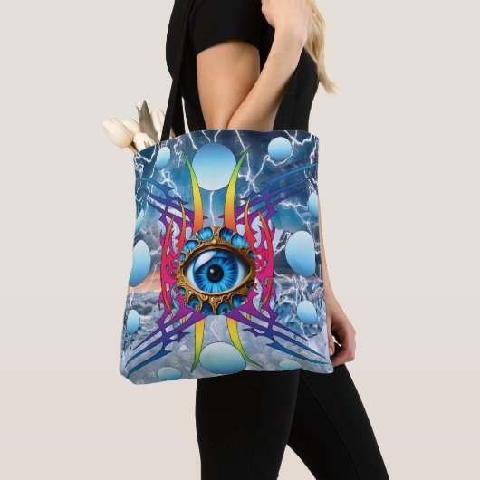Elektrische storm tote bag (Dichtbij)