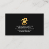 Elektrische stroom Lijst groene bliksem Visitekaartje (Achterkant)