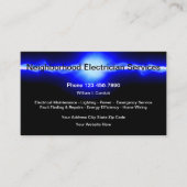 Elektrische stroom voor koelen visitekaartje (Voorkant)