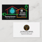 Elektrische stroomautomaat visitekaartje (Voorkant / Achterkant)