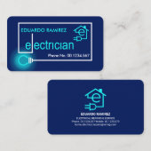 Elektrische stroomkabel visitekaartje (Voorkant / Achterkant)