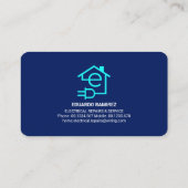 Elektrische stroomkabel visitekaartje (Achterkant)