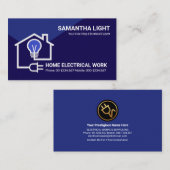 Elektrische stroomkringen voor thuisgebruik visitekaartje (Voorkant / Achterkant)
