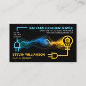 Elektrische stroomvoorziening stroomt de Startlamp Visitekaartje (Voorkant)