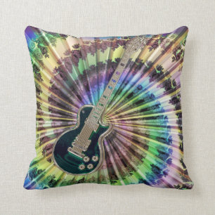Elektrische Stropdas-Dye Guitar Pillow Kussen