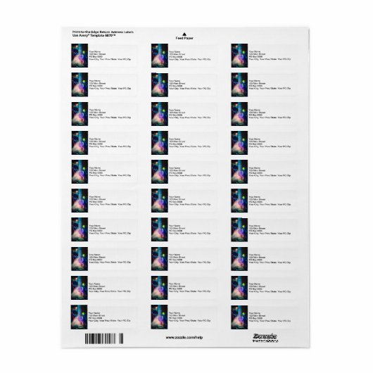 Elektrische supergeleider etiket (Full Sheet)