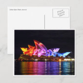 elektrische sydney opera briefkaart (Voorkant / Achterkant)