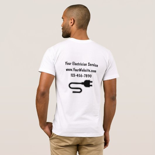 Elektrische T-shirts (Achterkant volledig)