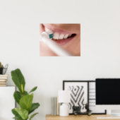 Elektrische tandenborstel. Deze inrichtingen hebbe Poster (Thuiskantoor)