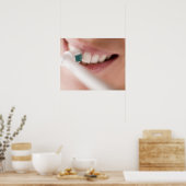 Elektrische tandenborstel. Deze inrichtingen hebbe Poster (Keuken)