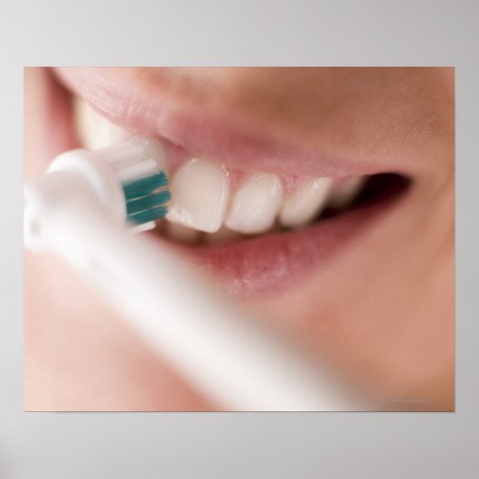 Elektrische tandenborstel. Deze inrichtingen hebbe Poster (Voorkant)