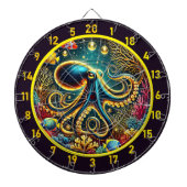 Elektrische tentakels Octopus Dartboard Dartbord (Voorkant)