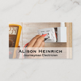 Elektrische testspanning visitekaartje