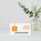 Elektrische thuiskabelmotif — Dienst Visitekaartje (Staand voorkant)