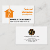 Elektrische thuiskabelmotif — Dienst Visitekaartje (Voorkant / Achterkant)