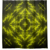 Elektrische Thunder Bolts met gloeiende neon Douchegordijn (Voorkant)