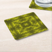 Elektrische Thunder Bolts met gloeiende neon Kartonnen Onderzetters (Schuin)