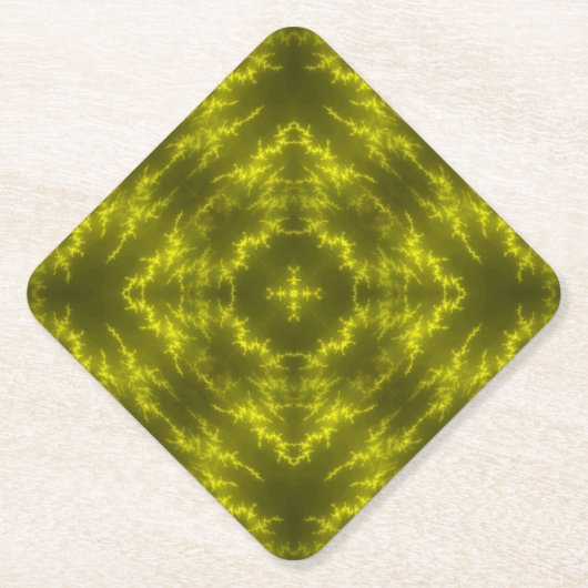 Elektrische Thunder Bolts met gloeiende neon Kartonnen Onderzetters (Voorkant)