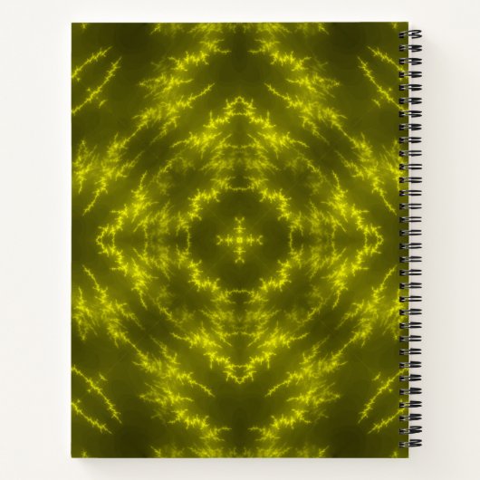 Elektrische Thunder Bolts met gloeiende neon Notitieboek (Achterkant)