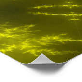 Elektrische Thunder Bolts met gloeiende neon Poster (Hoek)