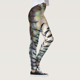Elektrische tijgerhuidafdruk leggings