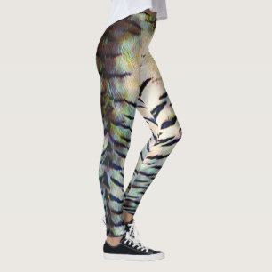 Elektrische tijgerhuidafdruk leggings