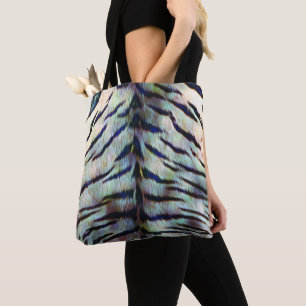Elektrische Tijgerhuidprint Tote Bag