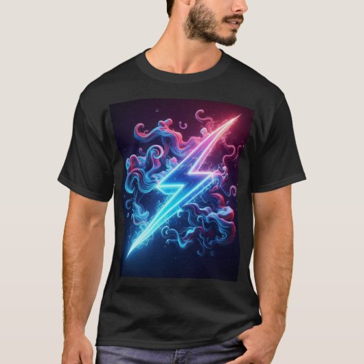 Elektrische tinten: Lightning T-shirt (Voorkant)