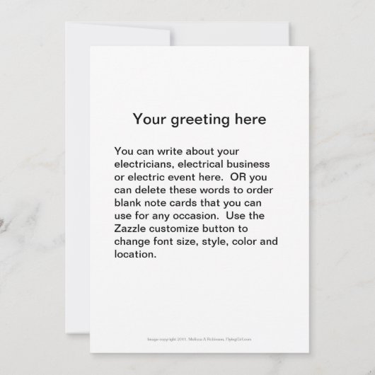 Elektrische toeleveranciers kaart (Achterkant)