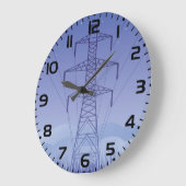 Elektrische Transmissietoren bij Night Sky Grote Klok (Hoek)