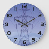 Elektrische Transmissietoren bij Night Sky Grote Klok (Voorkant)