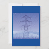 Elektrische Transmissietoren bij Night Sky Kaart (Voorkant)