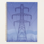 Elektrische Transmissietoren bij Night Sky Planner (Voorkant)