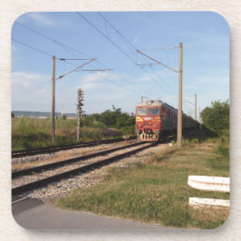 Elektrische trein bier onderzetter
