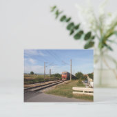 Elektrische trein briefkaart (Staand voorkant)