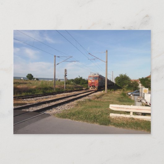 Elektrische trein briefkaart (Voorkant)