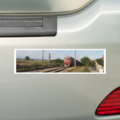 Elektrische trein bumpersticker (Op auto)