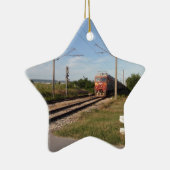 Elektrische trein keramisch ornament (Rechts)