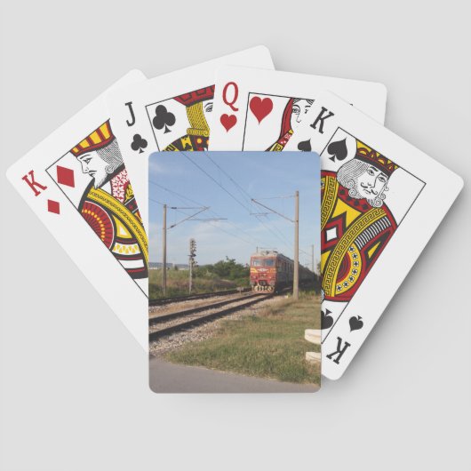 Elektrische trein pokerkaarten (Achterkant)