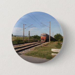 Elektrische trein ronde button 5,7 cm