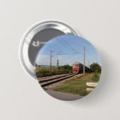 Elektrische trein ronde button 5,7 cm (Voorkant /achterkant)