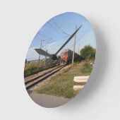 Elektrische trein ronde klok (Hoek)