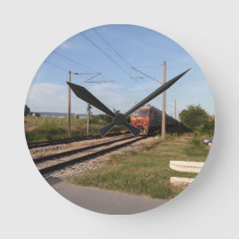 Elektrische trein ronde klok